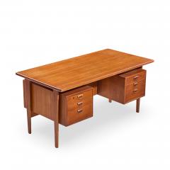 Kai Kristiasen Kai Kristiansen for FM M bler Model FM60 Mid Century Danish Teak Floating Desk - 4492861