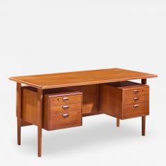  Kai Kristiasen Kai Kristiansen for FM M bler Model FM60 Mid Century Danish Teak Floating Desk - 4493246