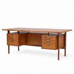  Kai Kristiasen Kai Kristiansen for Feldballes M belfabrik FM60 Mid Century Danish Teak Desk - 4475999