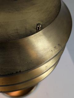  Kai Ruokonen Kai Ruokonen Finnmark Slated Table Lamp Full Brass Orno 1970s - 4448470