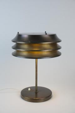  Kai Ruokonen Kai Ruokonen Finnmark Table Lamp Full Brass with Stunning Patina Orno 1970s - 4448458