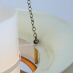 Kai Ruokonen Modernistic Slatted Kai Ruokonen Ceiling Pendant in Brass Orange Lynx 1970s - 4334549