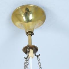  Kai Ruokonen Modernistic Slatted Kai Ruokonen Ceiling Pendant in Brass Orange Lynx 1970s - 4334550