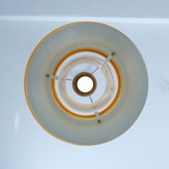  Kai Ruokonen Modernistic Slatted Kai Ruokonen Ceiling Pendant in Brass Orange Lynx 1970s - 4334551