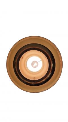  Kai Ruokonen Modernistic Slatted Kai Ruokonen Ceiling Pendant in Brass and Beige Lynx 1970s - 3944951