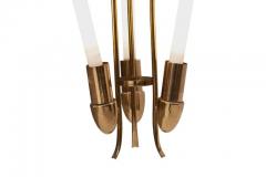  Kaiser Co Brass Chandelier by Kaiser with Fluorescent Tube Light - 456913