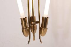  Kaiser Co Brass Chandelier by Kaiser with Fluorescent Tube Light - 456918