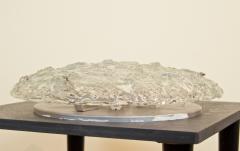  Kaiser Idell Kaiser Leuchten Kaiser Co Heavily Textured Domed Ice Glass Flushmount - 2030741