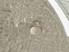  Kaiser Idell Kaiser Leuchten Kaiser Co Kaiser Leuchten Slumped Glass Steel Flushmount Germany 1960s - 4220654