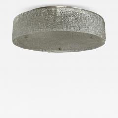 Kaiser Idell Kaiser Leuchten Kaiser Co Kaiser Leuchten Slumped Glass Steel Flushmount Germany 1960s - 4221992
