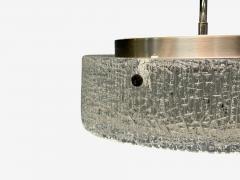  Kaiser Idell Kaiser Leuchten Kaiser Co Kaiser Leuchten Textured Glass Nickel Pendant Light Germany 1960s - 4271183