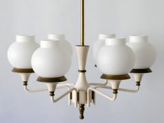  Kaiser Idell Kaiser Leuchten Kaiser Co Mid Century Modern Six Armed Tulipan Pendant Lamp or Chandelier by Kaiser 1950s - 2243947