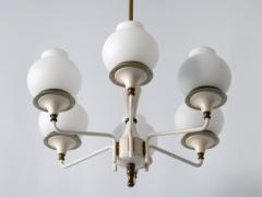  Kaiser Idell Kaiser Leuchten Kaiser Co Mid Century Modern Six Armed Tulipan Pendant Lamp or Chandelier by Kaiser 1950s - 2243949