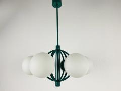  Kaiser LARGE GREEN KAISER MIDCENTURY 6 ARM SPACE AGE CHANDELIER 1960S GERMANY - 1987971