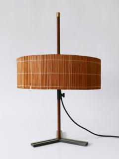  Kaiser Leuchten Exceptional Mid Century Modern Teak Brass Table Lamp by Kaiser Leuchten 1960s - 3924575