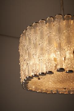  Kaiser Leuchten Nickel and Textured Glass Stem Pendant - 4505274