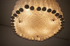  Kaiser Leuchten Nickel and Textured Glass Stem Pendant - 4505275