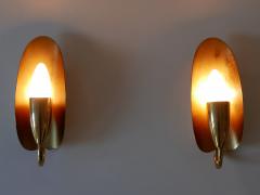  Kaiser Leuchten Set of Two Lovely Mid Century Modern Brass Sconces or Wall Lamps Germany 1950s - 4007680