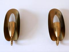  Kaiser Leuchten Set of Two Lovely Mid Century Modern Brass Sconces or Wall Lamps Germany 1950s - 4007682