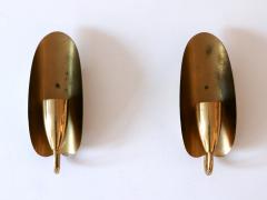  Kaiser Leuchten Set of Two Lovely Mid Century Modern Brass Sconces or Wall Lamps Germany 1950s - 4007689