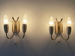  Kaiser Leuchten Set of Two Lovely Mid Century Sputnik Sconces or Wall Lights Germany 1950s - 4472655