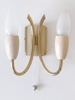  Kaiser Leuchten Set of Two Lovely Mid Century Sputnik Sconces or Wall Lights Germany 1950s - 4472656