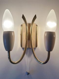  Kaiser Leuchten Set of Two Lovely Mid Century Sputnik Sconces or Wall Lights Germany 1950s - 4472657