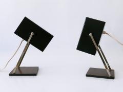  Kaiser Leuchten Set of Two Mid Century Modern Cube Table Lamps by Kaiser Leuchten 1960s Germany - 3839498