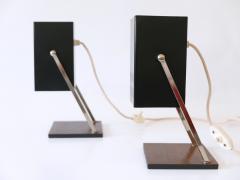  Kaiser Leuchten Set of Two Mid Century Modern Cube Table Lamps by Kaiser Leuchten 1960s Germany - 3839501