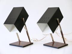  Kaiser Leuchten Set of Two Mid Century Modern Cube Table Lamps by Kaiser Leuchten 1960s Germany - 3839503