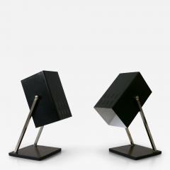  Kaiser Leuchten Set of Two Mid Century Modern Cube Table Lamps by Kaiser Leuchten 1960s Germany - 3841513