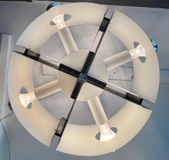  Kaiser Leuchten White Chromed Metal Pendant Lamp by Klaus Hempel for Kaiser Leuchten 1970s - 4793061