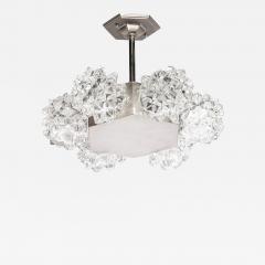  Kaiser Luchten Mid Century Hexagonal White Gold Glass Shaded Chandelier by Kaiser Luchten - 3360015