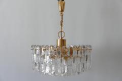  Kalmar Franken KG Large 13 Flamed Ice Glass Chandelier or Pendant Lamp Palazzo by Kalmar Franken - 1938094