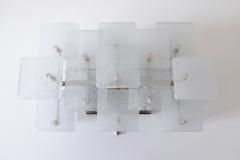  Kalmar Franken KG Set of Two Midcentury Ice Glass Wall Lamps or Sconces by Kalmar Franken 1960s - 1805001