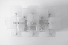  Kalmar Franken KG Set of Two Midcentury Ice Glass Wall Lamps or Sconces by Kalmar Franken 1960s - 1805002
