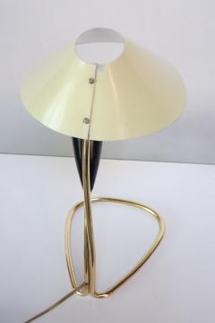  Kalmar Lighting 1950s Austrian Brass Lily Table Lamp Attributed to J T Kalmar - 567406