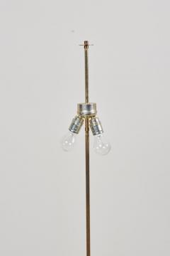  Kalmar Lighting Rare Kalmar 2105 Silone Floor Lamp in Brass and Fabric Austria 1950s - 935206