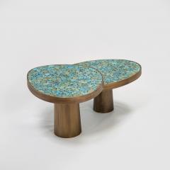  Kam Tin Pair of Turquoise Tables - 3864114