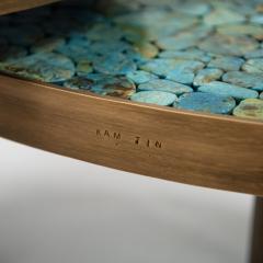  Kam Tin Pair of Turquoise Tables - 3864117