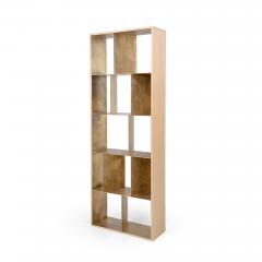  Kanttari Contemporary Oak Brass Shelving Unit - 3172661