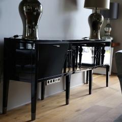  Kanttari High gloss black patina brass cabinet with 3 doors - 3177676