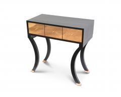  Kanttari Modern Black Copper Console with Curved base - 3152323