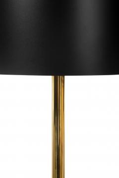  Kanttari Modern black brass floor lamp with solid oak base - 3188074