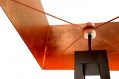  Kanttari Modern black copper floor lamp with solid oak base square - 3187980