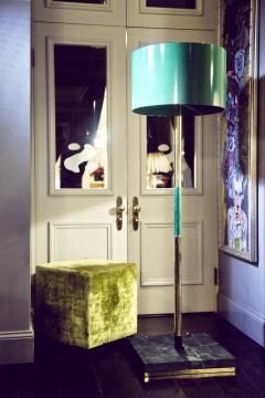  Kanttari Modern green marble brass floor lamp - 3188043