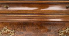  Karges Furniture Karges Furniture Louis XVI Bombe 3 Drawer Commode Burl Walnut - 3525485