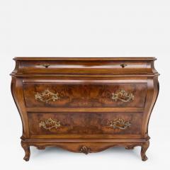  Karges Furniture Karges Furniture Louis XVI Bombe 3 Drawer Commode Burl Walnut - 3530082