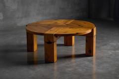  Karl Andersson Son Brutalist Pine Wood Coffee Table Sweden 1970s - 4214949