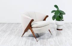  Karpen of California Mid Century Modern Boucle Lounge Chair by Karpen Of California - 3393311